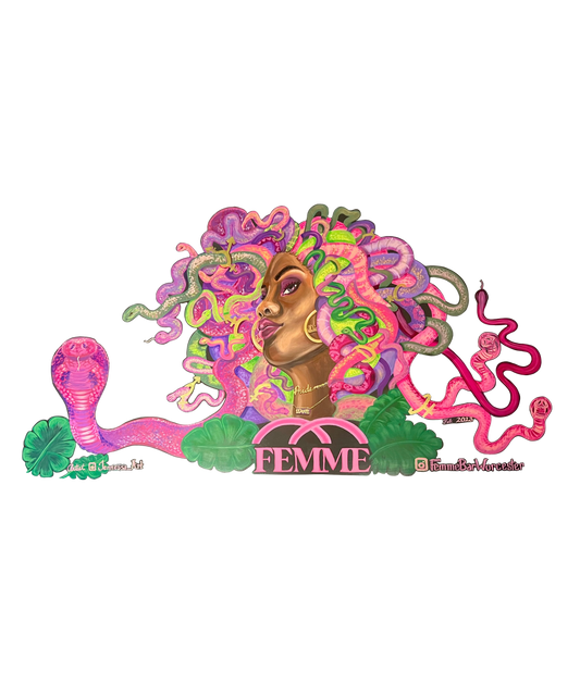 Femme Bar mural art digital gift card lesbian bar merch Worcester MA