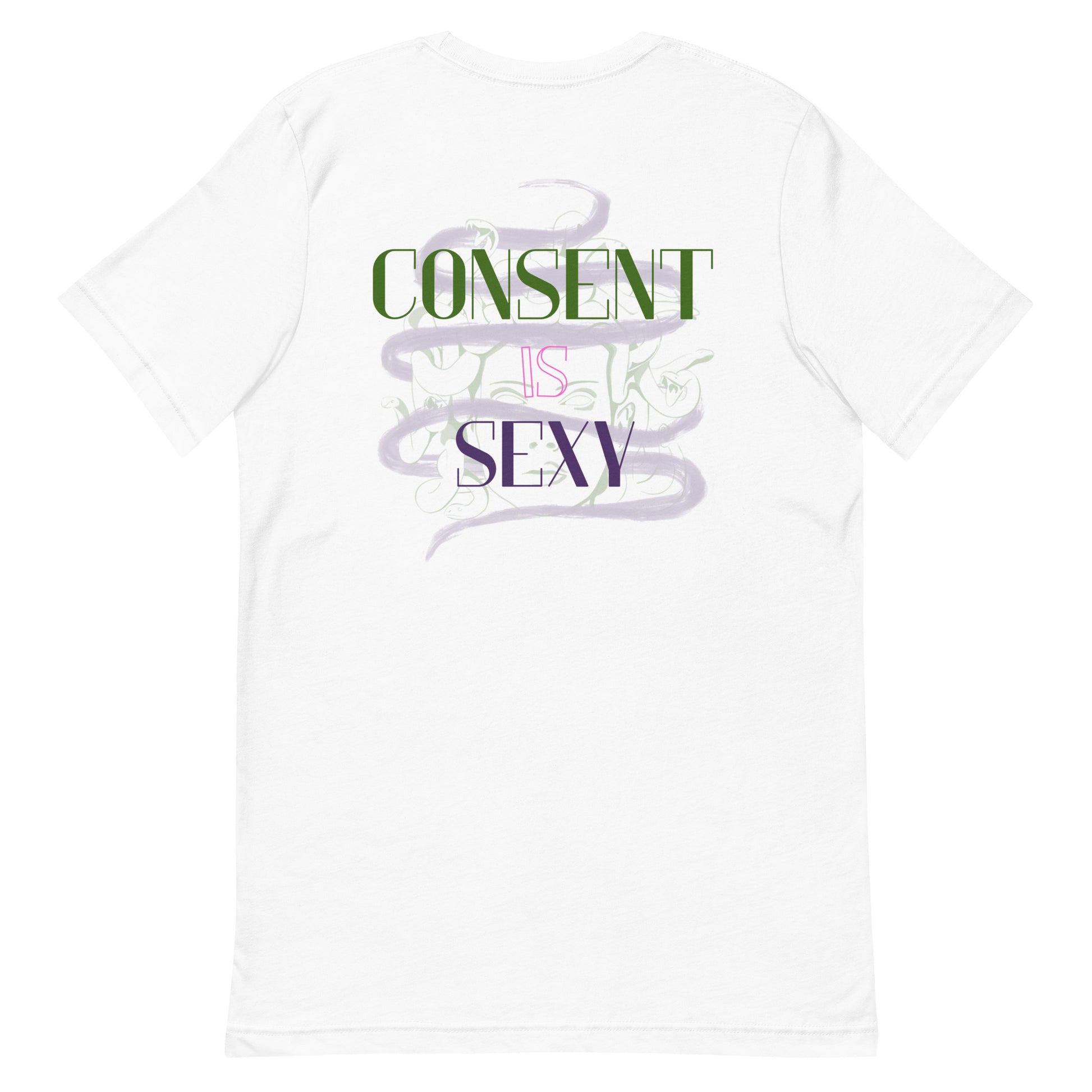 Consent Is Sexy crew tshirt back print Femme Bar queer bar Worcester MA