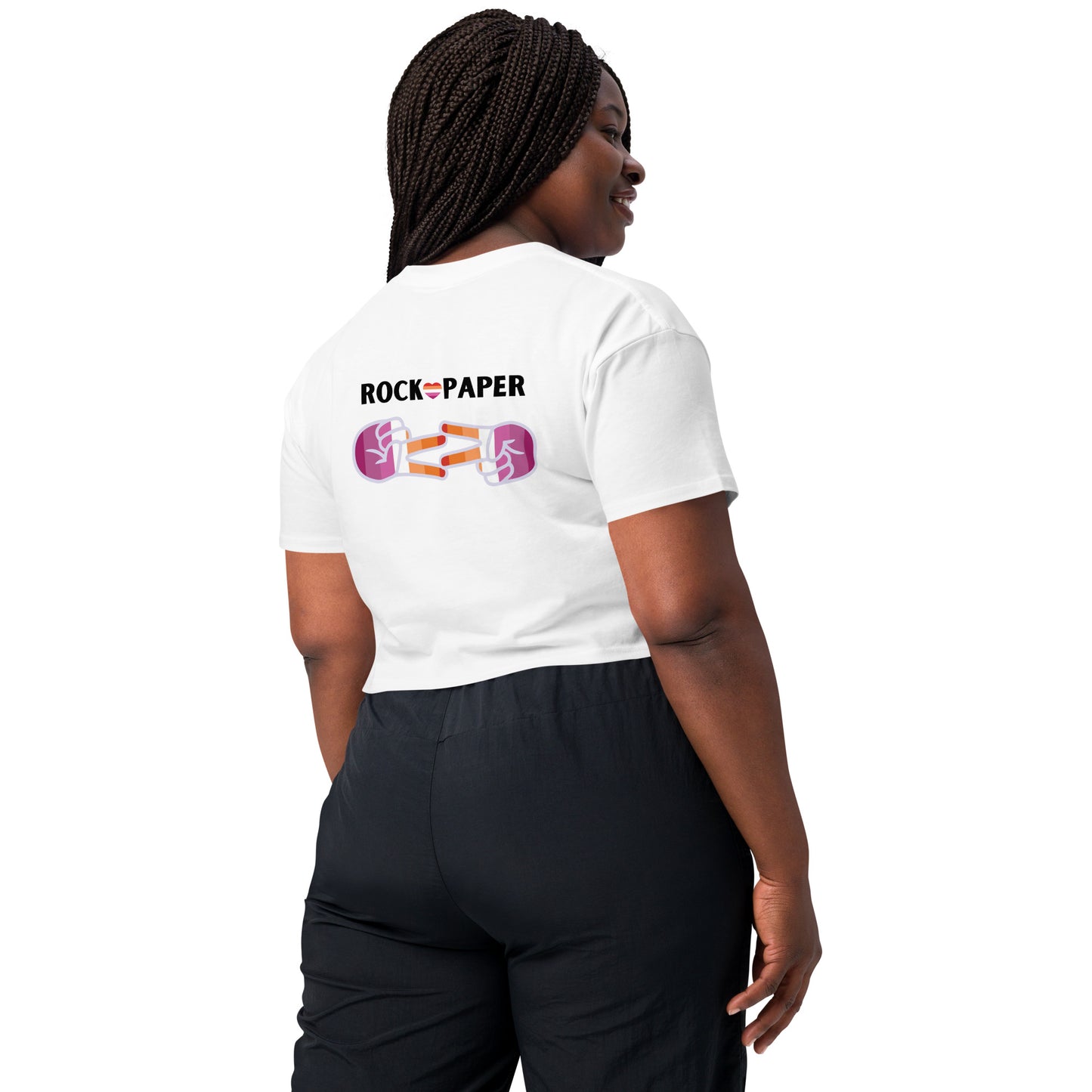 Femme Bar RPS Crop Top lifestyle - lesbian bar Worcester MA LGBTQ merch