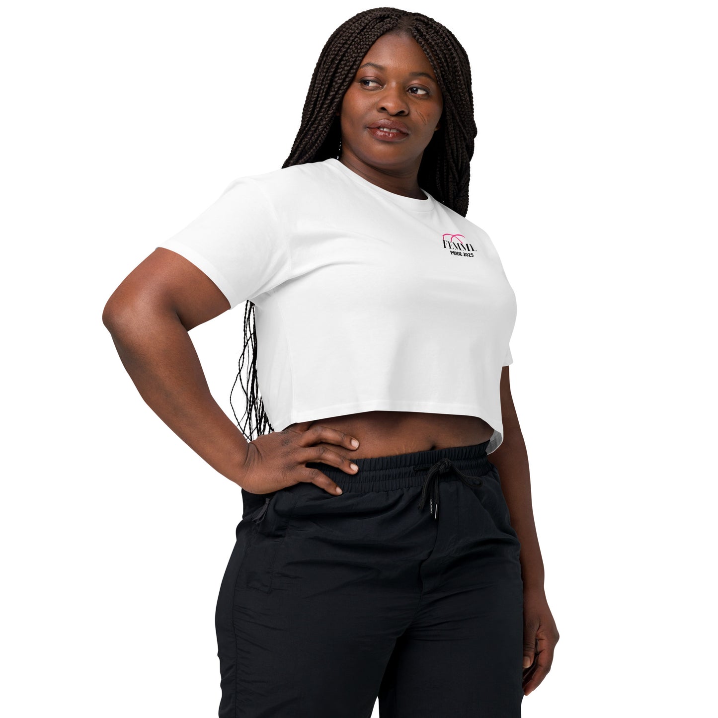 Femme Bar RPS Crop Top right side - lesbian bar Worcester MA merch